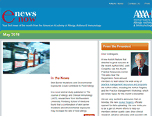 Tablet Screenshot of enews.aaaai.org