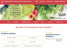 Tablet Screenshot of annualmeeting.aaaai.org